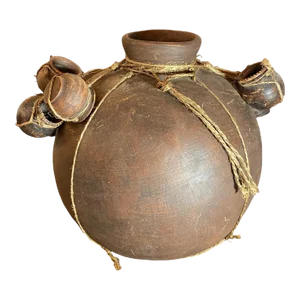 1970s Mexican Pottery Tarahumara Indian Water Jug Pot