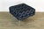 Chenille Ottoman on Italian Style Metal Legs For Sale - Image 11 of 11