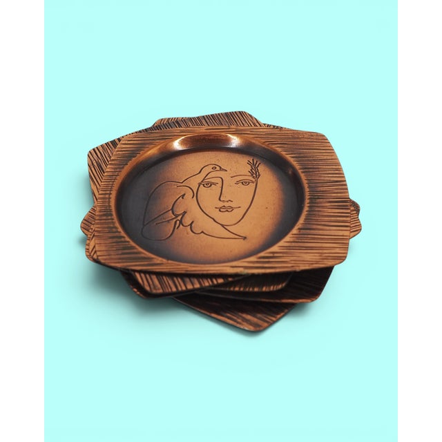 Vintage Polish Coasters, 1970s, Set of 6 For Sale - Image 10 of 10