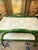 Mid-Century Aldo Tura Style Rattan and Faux Malachite Bar Cart - Newly Painted For Sale - Image 9 of 11