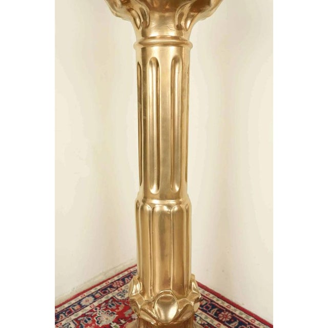 20th Century Gilt Resin Pedestal For Sale - Image 4 of 5