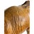 Vintage Moroccan Leather Elephant Sculpture, Handcrafted With Glass Eyes, 26.5” Tall For Sale - Image 18 of 18