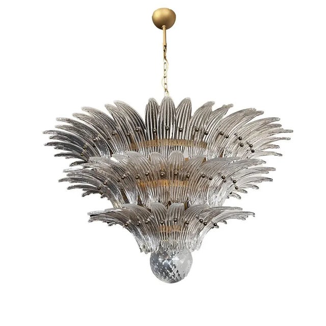 1990s Italian Murano Glass Chandelier For Sale - Image 5 of 11