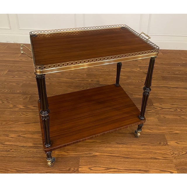 2020s Leighton Hall Serving Cart/Trolley - Showroom Sample For Sale - Image 5 of 8