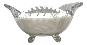Large Cut Glass Crystal Elegant Soy Candle