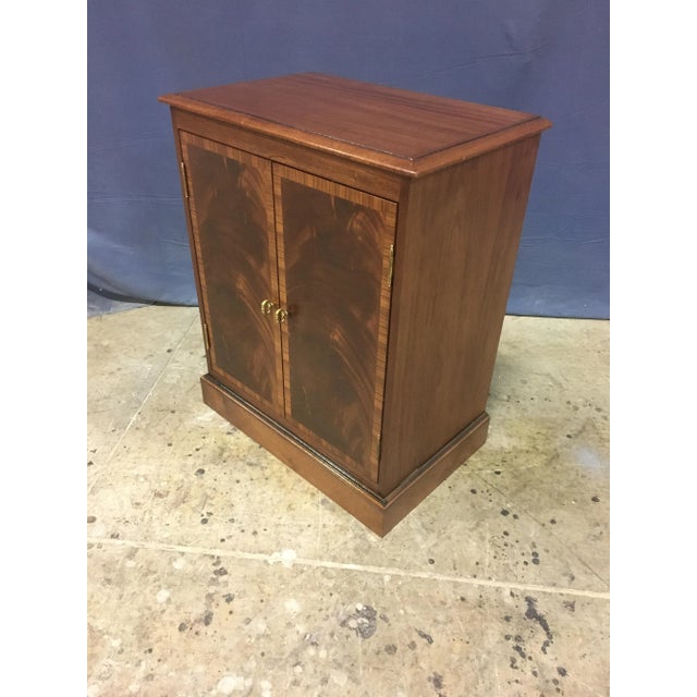 Mahogany Georgian Style Two-Door Cabinet by Leighton Hall For Sale - Image 4 of 9