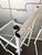White Modernist Italian White Steel Wire Counter Stools, 1970s, Set of 3 For Sale - Image 8 of 13