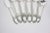 Six piece hostess set of serving utensils in the First Love pattern from 1937. This is silverplate. In excellent used...