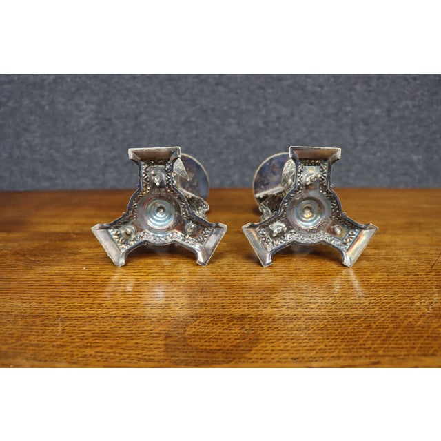 Antique Pair of Victorian Silver-Plated Centerpieces With Birds, Aesthetic Movement For Sale - Image 12 of 12