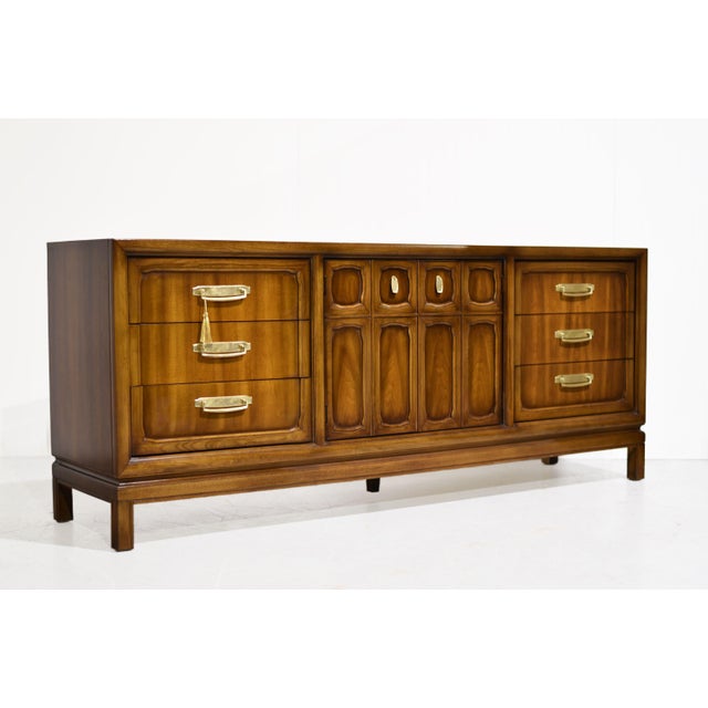 Campaign 1970s Campaign Style Lowboy Dresser by Henry M. Goodman Furniture For Sale - Image 3 of 12