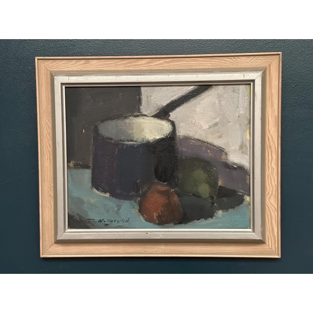 Bengt Hillgrund, Pan and Fruits, 1961, Oil on Canvas, Framed For Sale - Image 12 of 18