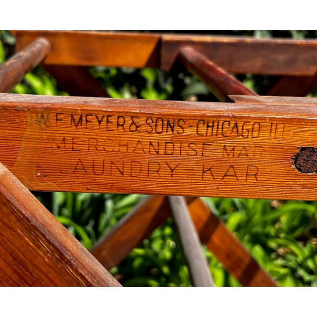 Fun bit of Chicago History with this Merchandise Mart laundry cart - has the name on side. Estimated date of the 1930s or...