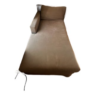 Belgian Track Arm Right-Arm Chaise For Sale