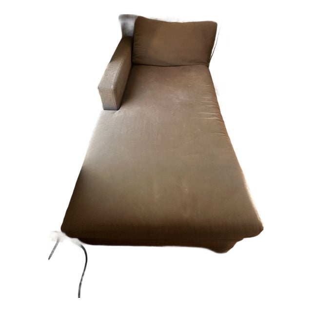 Belgian Track Arm Right-Arm Chaise For Sale