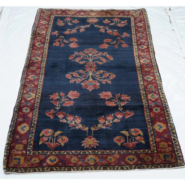 Textile Antique Sarouk Rug 2'7'' x 4'10'' For Sale - Image 7 of 11