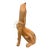 Max Alvarez Signed New Mexico Folk Art Carved Wood Coyote Sculpture For Sale
