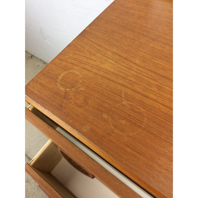 Danish Modern Teak Highboy Dresser With Mounted Mirror For Sale - Image 10 of 12