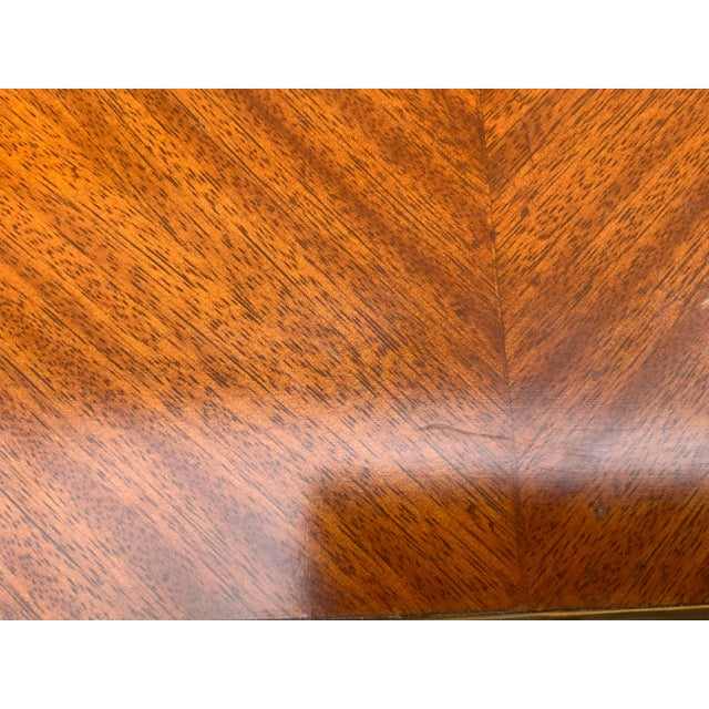 Contemporary Side Table With Cast Bronze Fluted Molding For Sale - Image 9 of 11