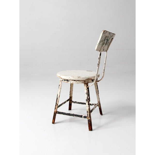 Wood Vintage Child's Wood and Metal School Chair For Sale - Image 7 of 11