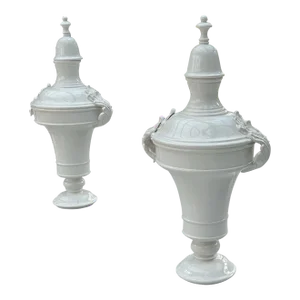 Pair of Global Views Delarobia Urns