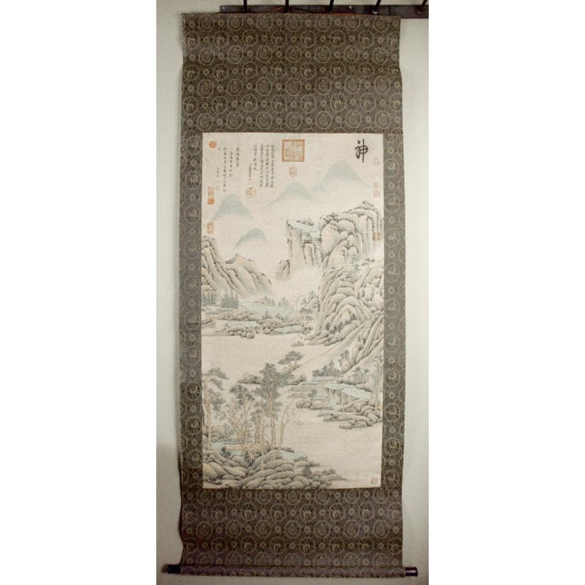 Early 20th Century Chinese Landscape Scroll For Sale - Image 9 of 9