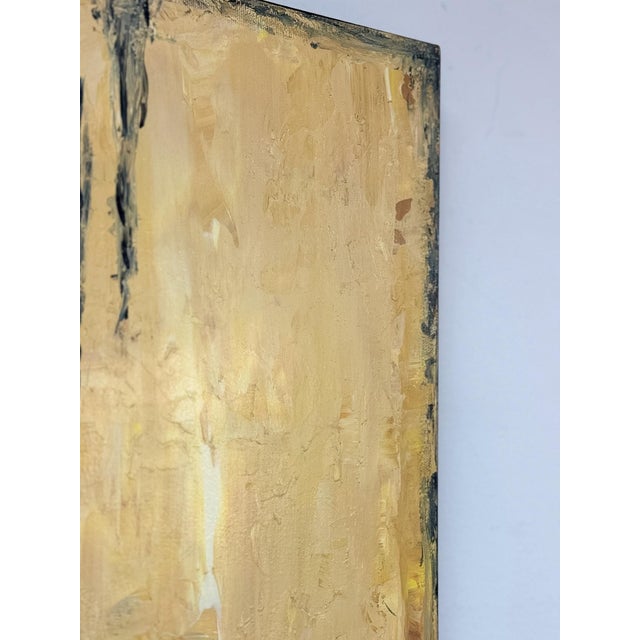 Early 21st Century Vintage Painting Endurance Brutalist Abstract Impasto Earth Tone Signed MCM For Sale - Image 5 of 9