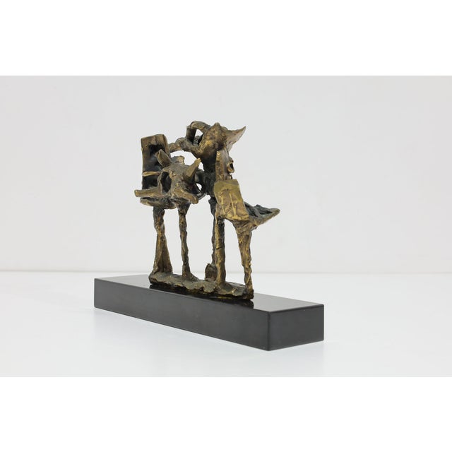 Mid 20th Century Abbott Pattison Patinated Bronze Sculpture, Signed, on Marble Base For Sale - Image 9 of 9