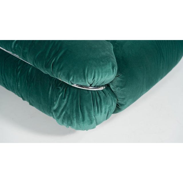 Set of Mid-Century Sesann Armchairs attributed to Gianfranco Frattini for Cassina, 1970s For Sale - Image 6 of 14