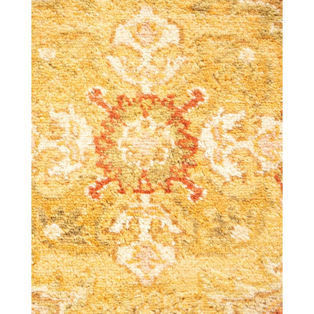 Traditional Mogul Hand-Knotted Runner Rug - Ivory, 2' 7" x 8' 9" For Sale - Image 3 of 8