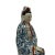 White Early 20th Century Chinese Blue and White Porcelain Kwan Yin Statuary For Sale - Image 8 of 11