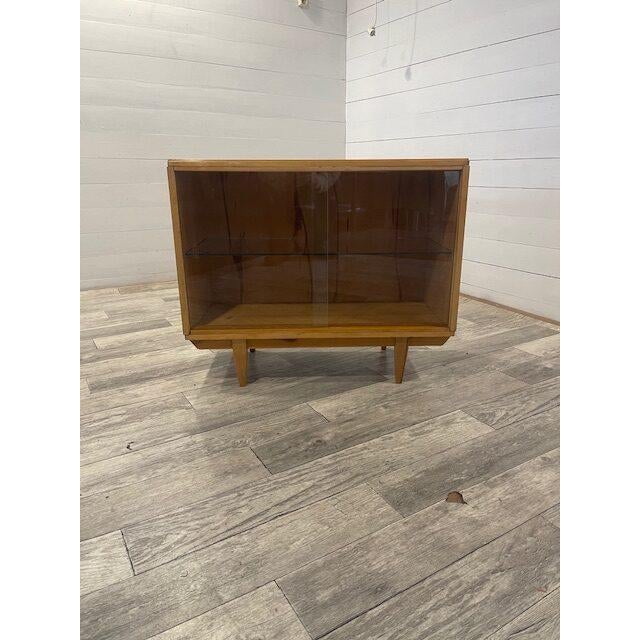 Vintage Sideboard with Glass Sliding Doors from Novy Domov, 1970s For Sale - Image 6 of 6