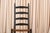 Set of 6 Antique Shaker Ladder Back Dining Chairs | Ebonized Wood, Hand-Woven Rush Seats For Sale - Image 9 of 14