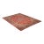 Hand Knotted Persian Style Vintage Wool Area Rug Red Field Floral Medallion For Sale