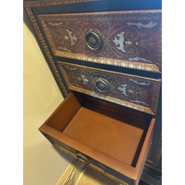 Brown Hand Painted European Cabinet For Sale - Image 8 of 18
