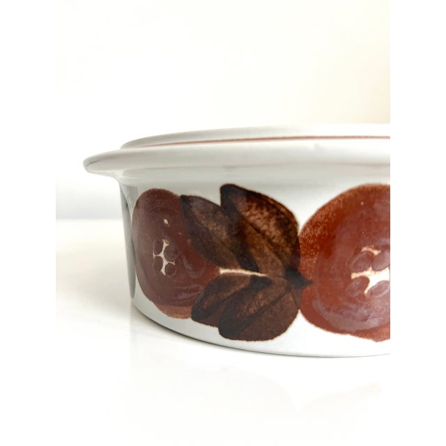 1970s Vintage 1970s Arabia of Finland Rosmarin Brown Fruit or Dessert Bowl For Sale - Image 5 of 5