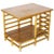 Mid-Century Modern Restored Mid-Century Rattan Floating 2-Tier Ladder Side Drink Table, 2 Available For Sale - Image 3 of 6