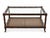 Late 20th Century Hollywood Regency Faux Bamboo & Cane Coffee Table For Sale - Image 9 of 9