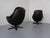 Wood Leather Swivel Chair by H. W. Klein for Bramin, Denmark, 1970s For Sale - Image 7 of 13