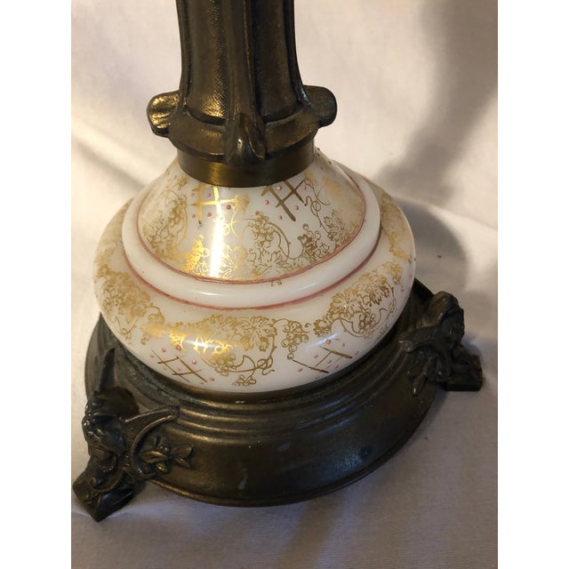 Early 20th Century French Empire Style Gilt Table Lamp For Sale - Image 4 of 11