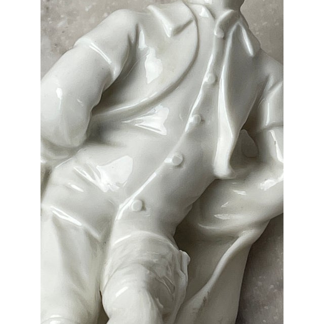White Nymphenburg Bustelli Pantalone Figurine White Porcelain Commedia Dell'Arte 7" For Sale - Image 8 of 11