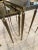 Metal Mid-Century French Brass Nesting Tables With Original Smoke Glass For Sale - Image 7 of 9