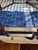 Metal Patinated Brass and Beveled Glass Octagonal Side Table Campaign Style For Sale - Image 7 of 12