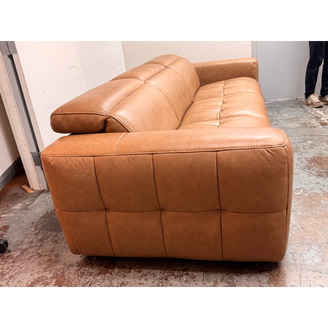2020s Living Spaces Miles Power Recliner Sofa, Set For Sale - Image 5 of 12