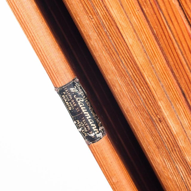 Art Deco Articulated Folding Screen by Jomain Baumann for Melun, France, 1920s For Sale - Image 12 of 15