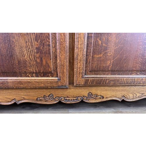 Vintage French Louis XVI Style Wardrobe in Oak For Sale - Image 10 of 15