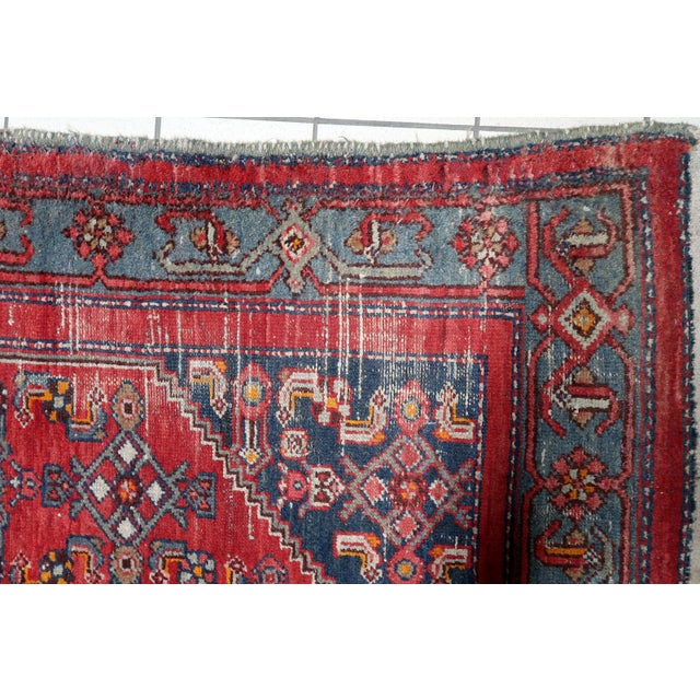 1920s, Antique Persian Hamadan Handmade Rug 4 X 7 For Sale - Image 11 of 13