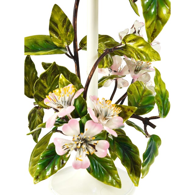 Italian Hand Painted Table Lamp, 1950s For Sale - Image 3 of 18