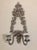 Cast Iron Wall Sconce With 2 Arms For Sale - Image 4 of 8