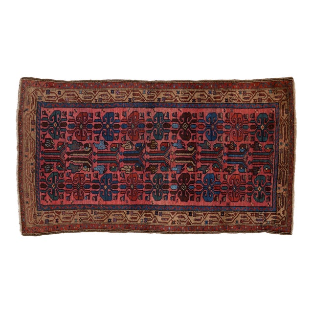 Vintage Kurdish Hamadan Rug - 3'8" x 6'4" For Sale