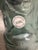 Art Deco Vidrios San Miguel Recycled Glass Clear Green Mannequin Head Sculpture Spain For Sale - Image 3 of 3